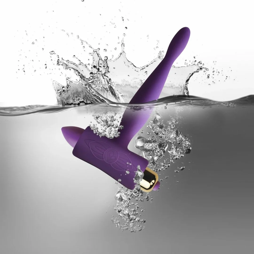 Rocks-Off Petite Sensations Teazer Purple - wibrujący korek, silikonowy, fioletowy — zdjęcie 2