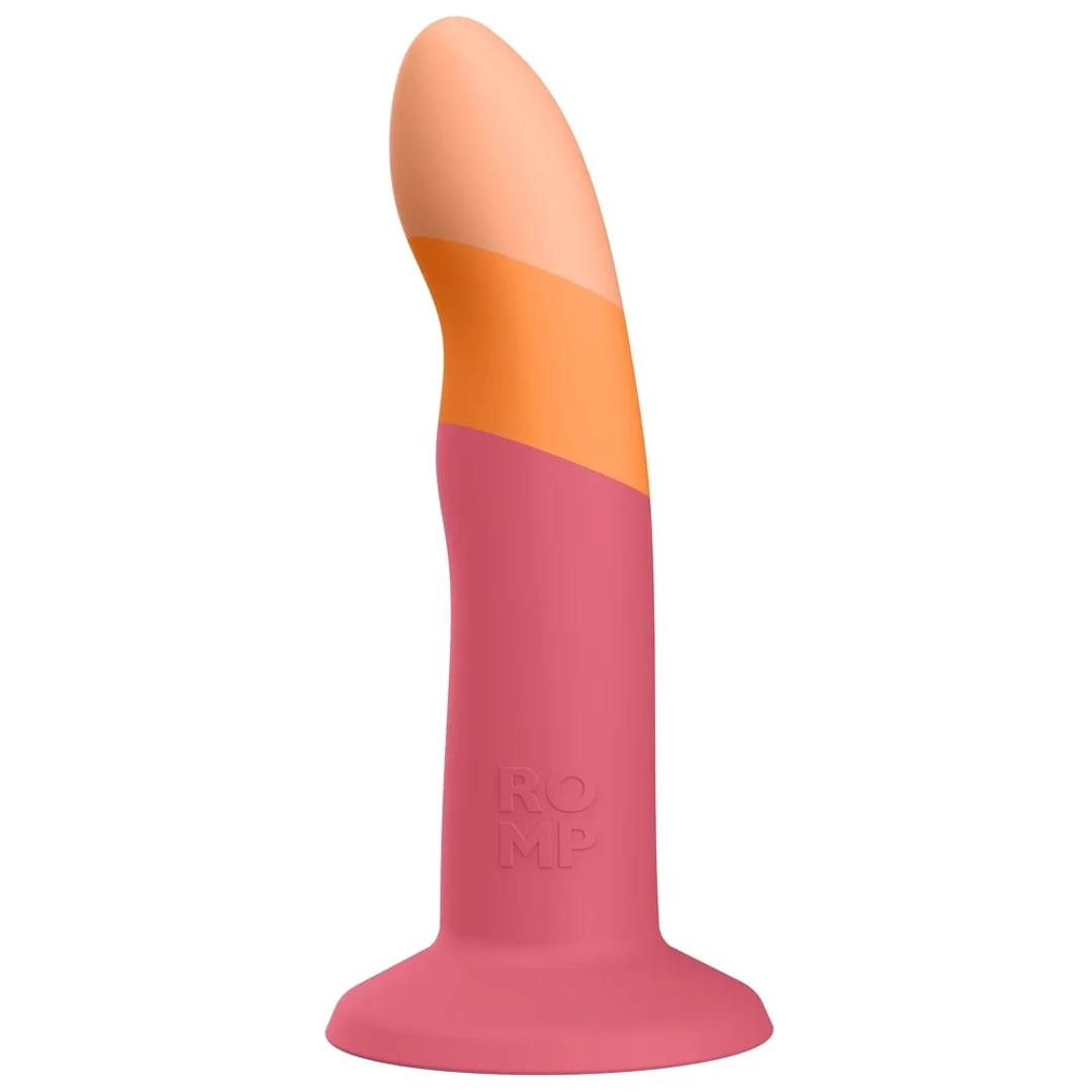 ROMP Dizi Dwukolorowy model falisty silikonowy z przyssawką 18 cm — zdjęcie 2