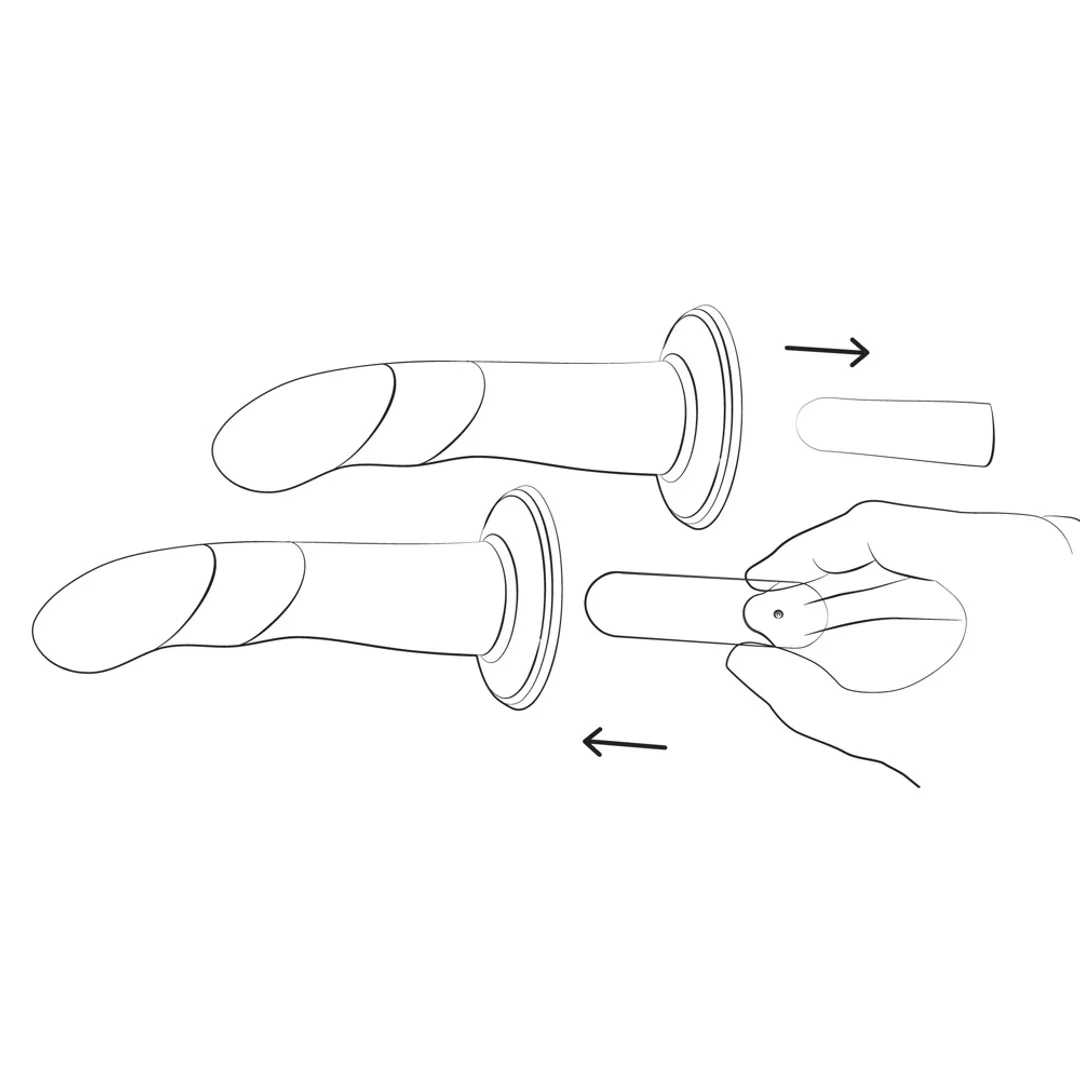 ROMP Piccolo Pegging Kit - Zestaw dwukolorowy z uprzężą i silikonowym elementem, 14 cm — zdjęcie 7