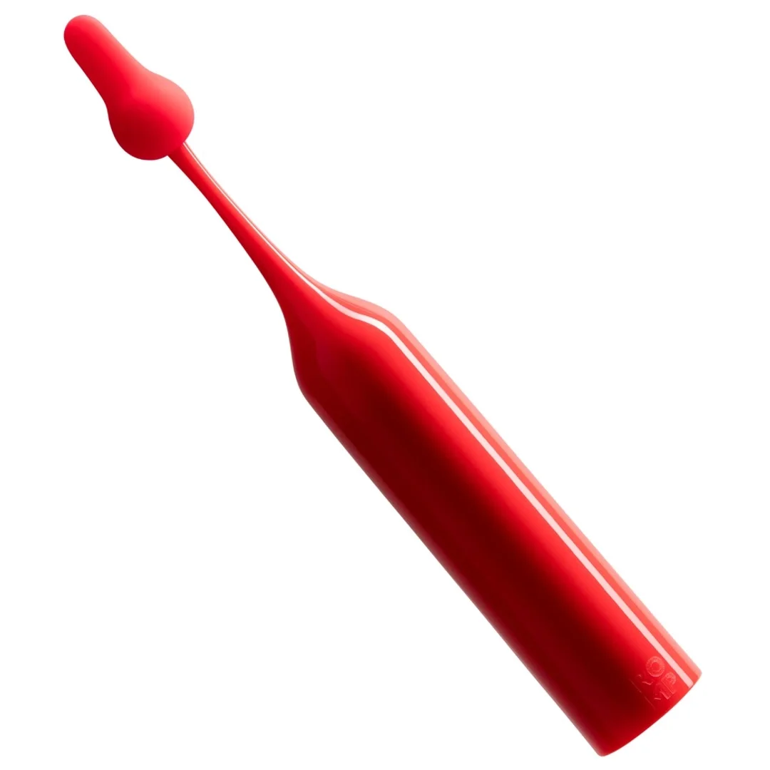 ROMP Pop Mini urządzenie wibrujące 2 wymienne końcowki silikonowe 14,5cm — zdjęcie 4