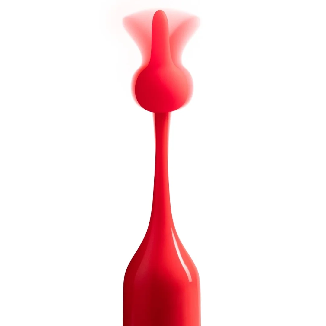 ROMP Pop Mini urządzenie wibrujące 2 wymienne końcowki silikonowe 14,5cm — zdjęcie 5