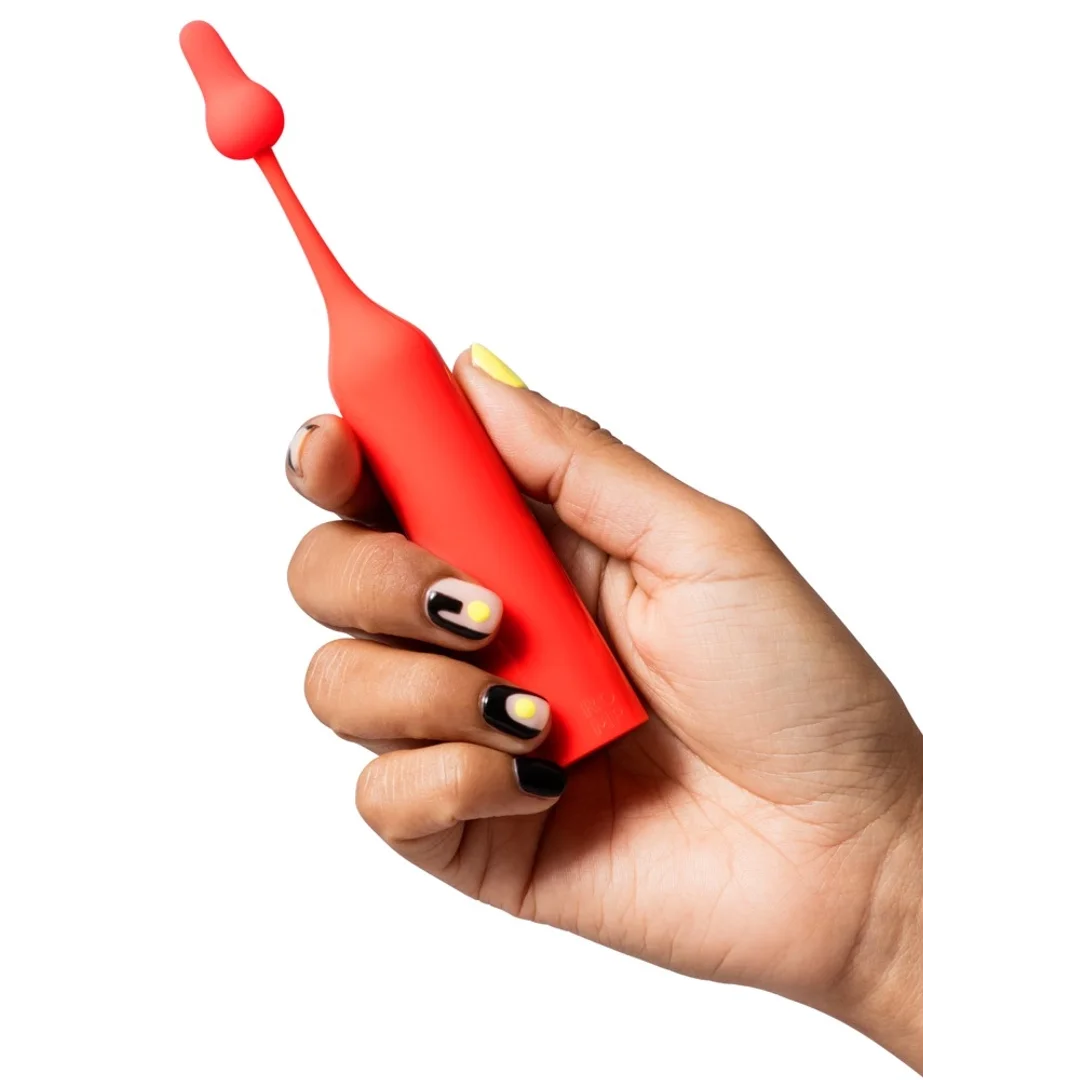 ROMP Pop Mini urządzenie wibrujące 2 wymienne końcowki silikonowe 14,5cm — zdjęcie 7