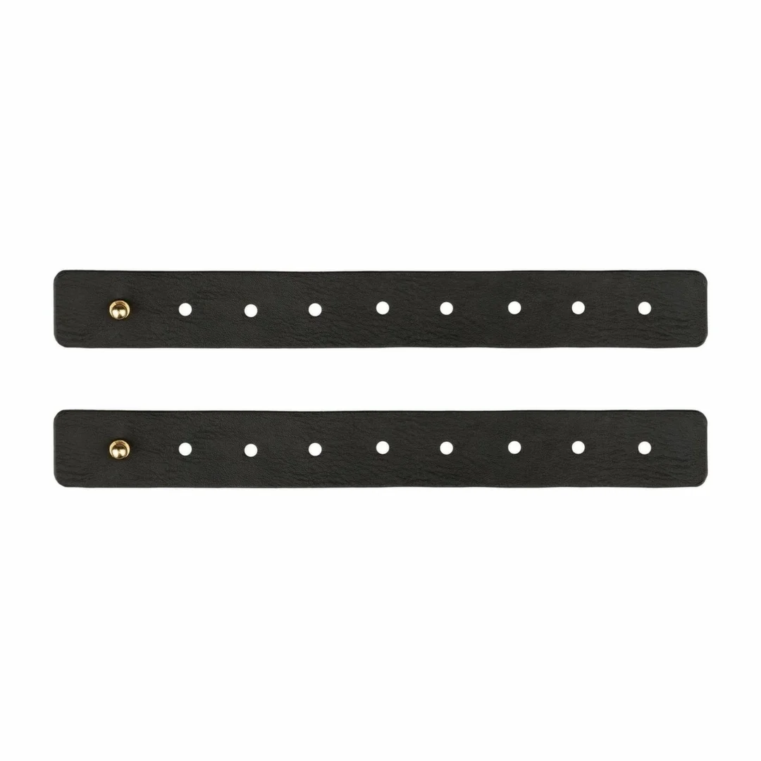 Rosy Gold Body Harness Black - Regulowany pas z ekoskory z pierścieniem — zdjęcie 6