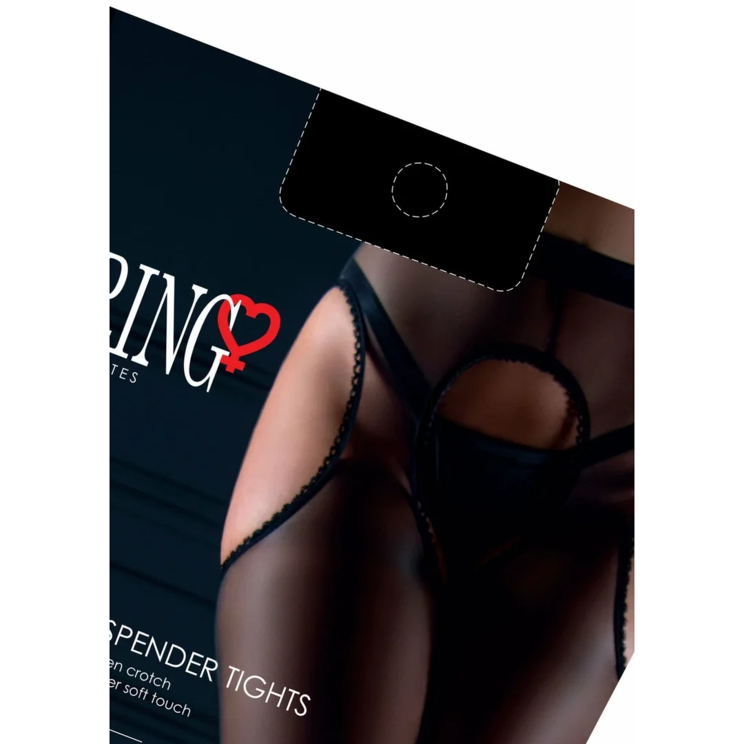 Satin Touch Suspender Tights 20 den - pończochy z efektem połysku — zdjęcie 2