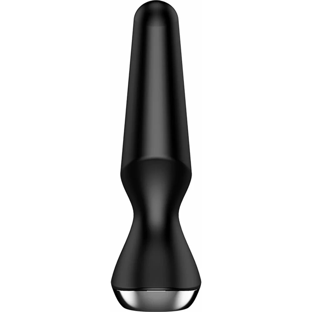 Satisfyer Plug-ilicious 2 - Korek wibrujący, silikon, czarny — zdjęcie 3