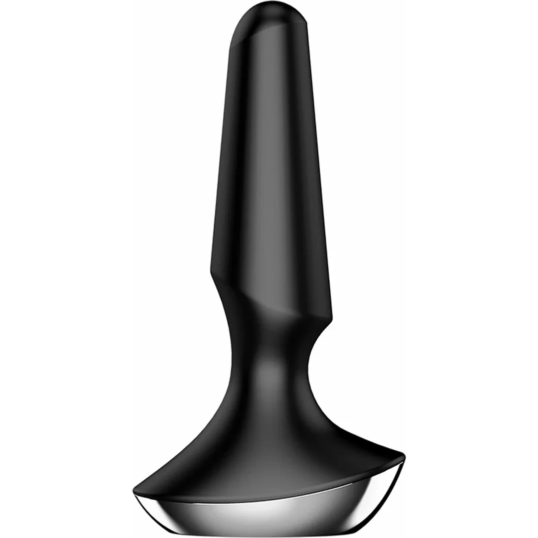 Satisfyer Plug-ilicious 2 - Korek wibrujący, silikon, czarny — zdjęcie 5
