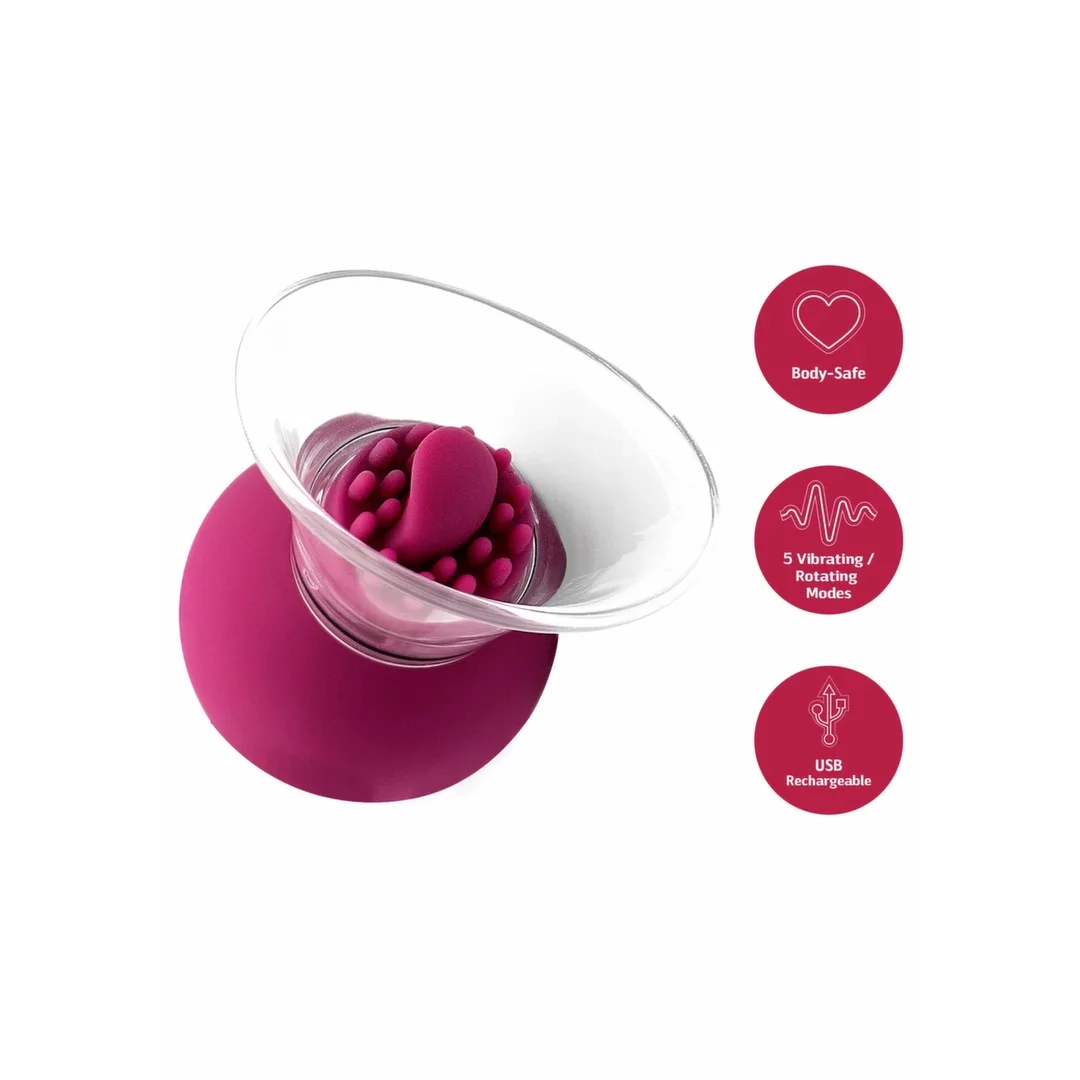 She.E.O Rotating & Vibrating Intymny System z Pompką i 2 Nasadkami USB-C — zdjęcie 5