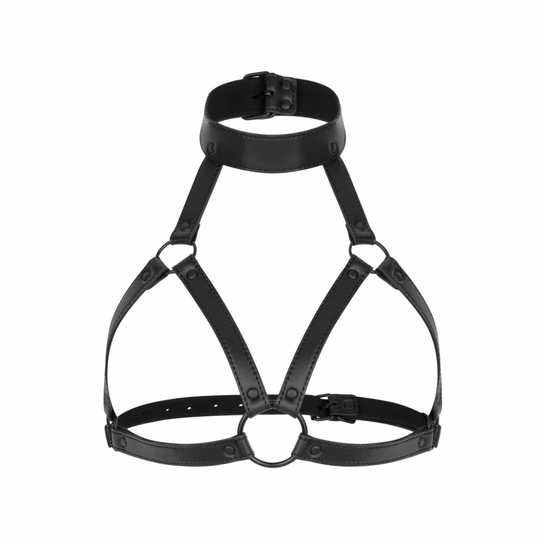 Shots Chiara uprząż typu harness czarna, regulowana, ekoskora — zdjęcie 4