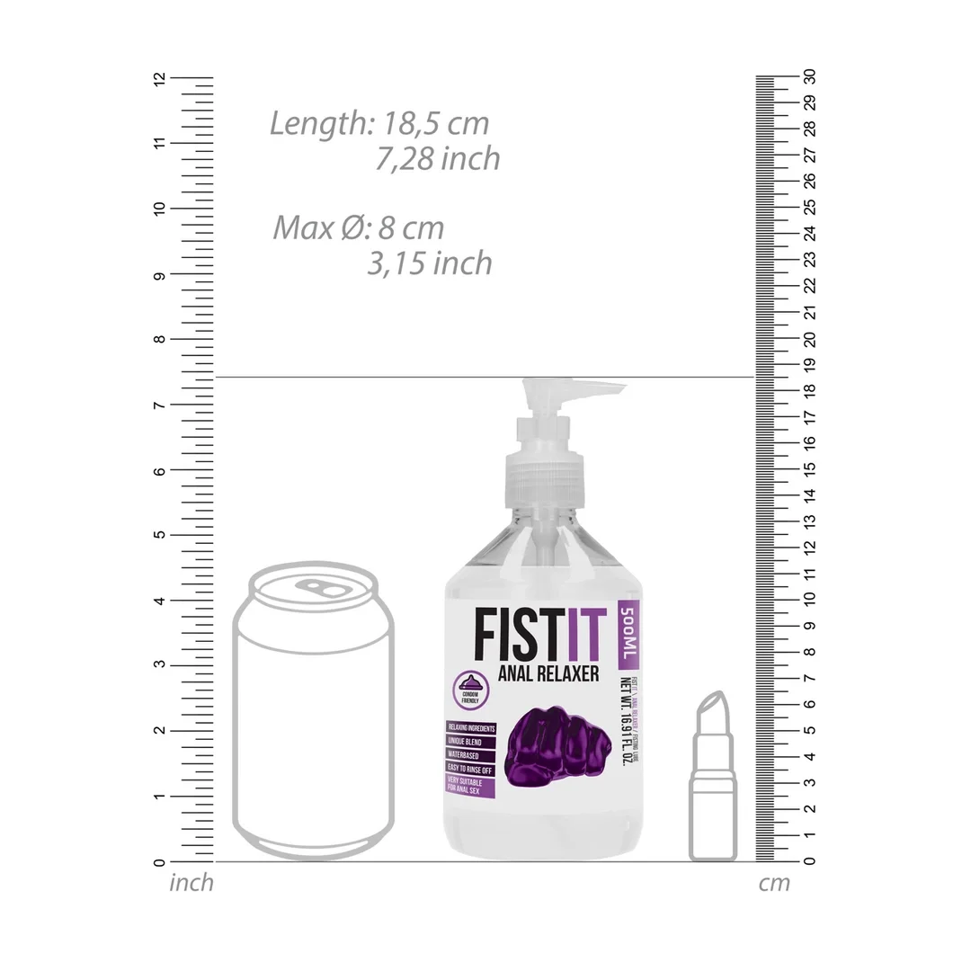 Shots Fist It Lubrykant wodny relaksujący 500 ml, bezbarwny — zdjęcie 5
