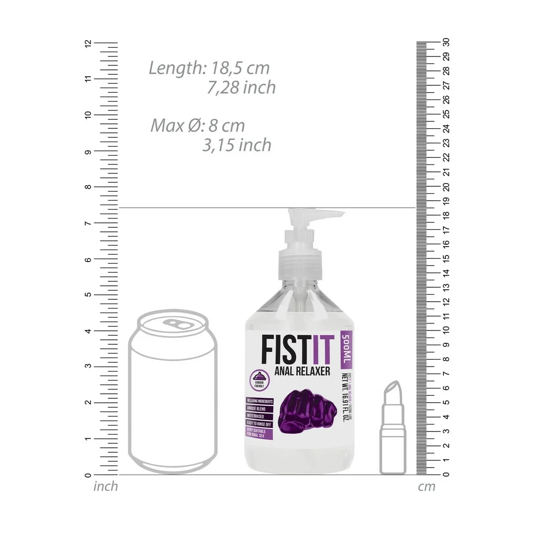 Shots Fist It Lubrykant wodny relaksujący 500 ml, bezbarwny — zdjęcie 9