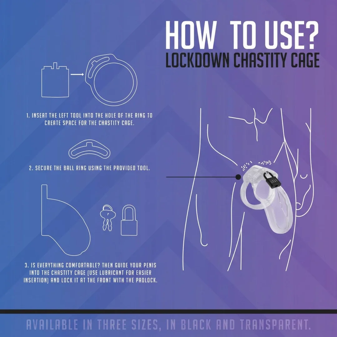 Shots Lockdown System Przezroczysty - Model Small, 5 rozmiarow pierścieni — zdjęcie 10