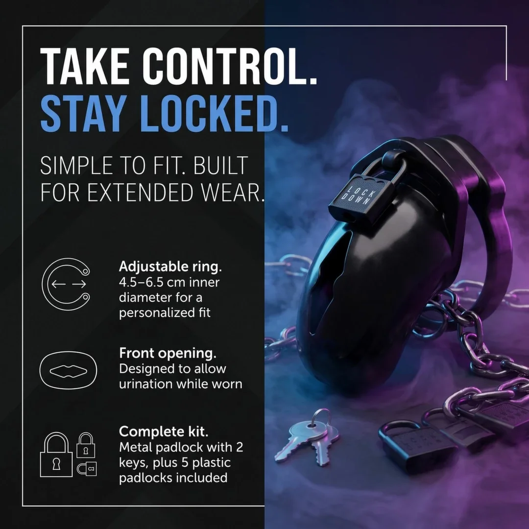 Shots Lockdown System zabezpieczający, duży, 5 pierścieni, metalowy zamek — zdjęcie 9