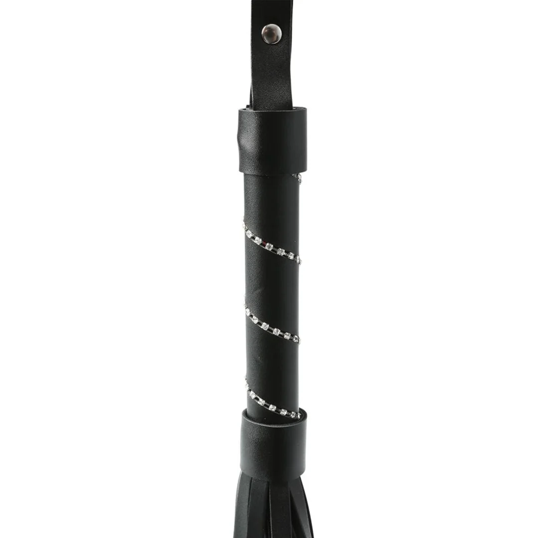 Sportsheets Sex & Mischief Pejcz Jeweled 76 cm z Dekoracją Kryształową — zdjęcie 5