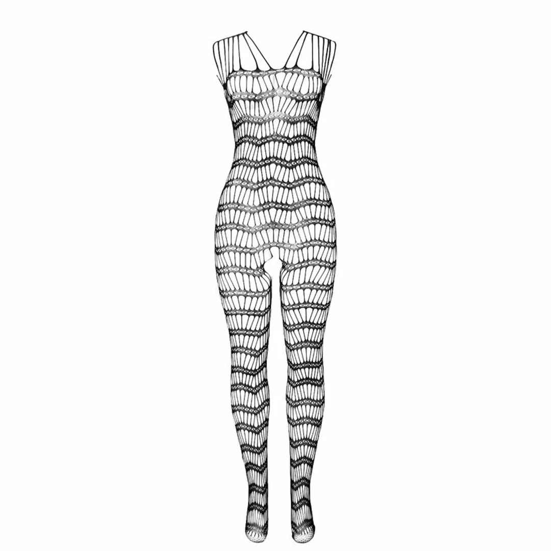 Subblime 951696 Bodystocking z siateczki, ramiączka, czarny, uniwersalny — zdjęcie 4