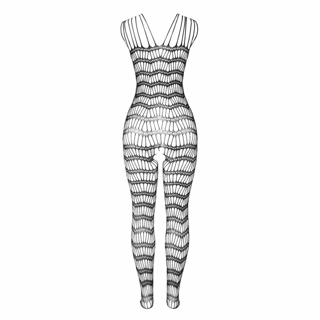 Subblime 951696 Bodystocking z siateczki, ramiączka, czarny, uniwersalny — zdjęcie 5
