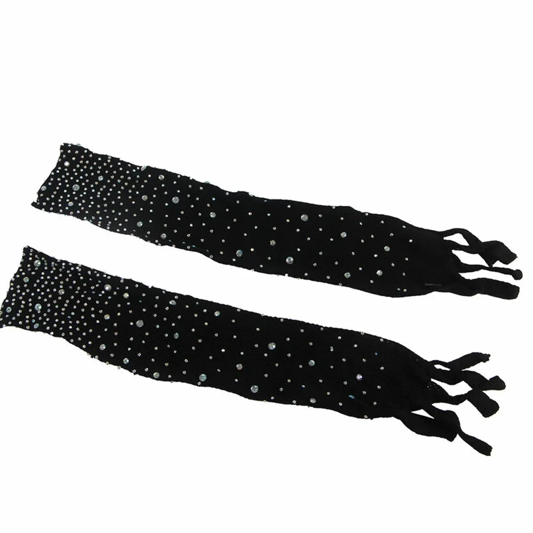 Subblime 952174 Bodystocking siateczkowy czarny z rękawiczkami, uniwersalny — zdjęcie 5