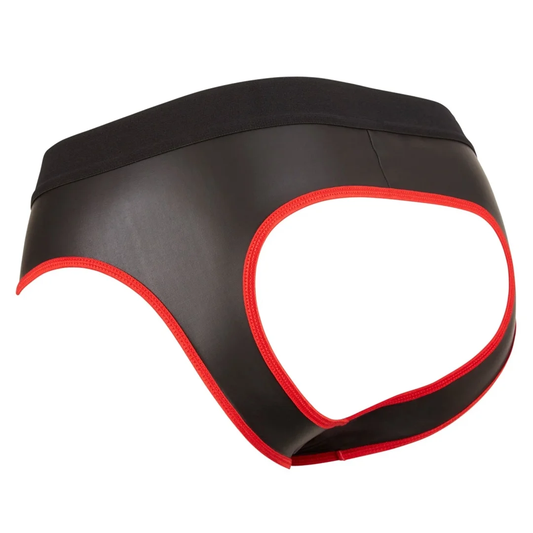 Svenjoyment Jockstrap czarno-czerwony M z zamkiem i otwartym tyłem — zdjęcie 5