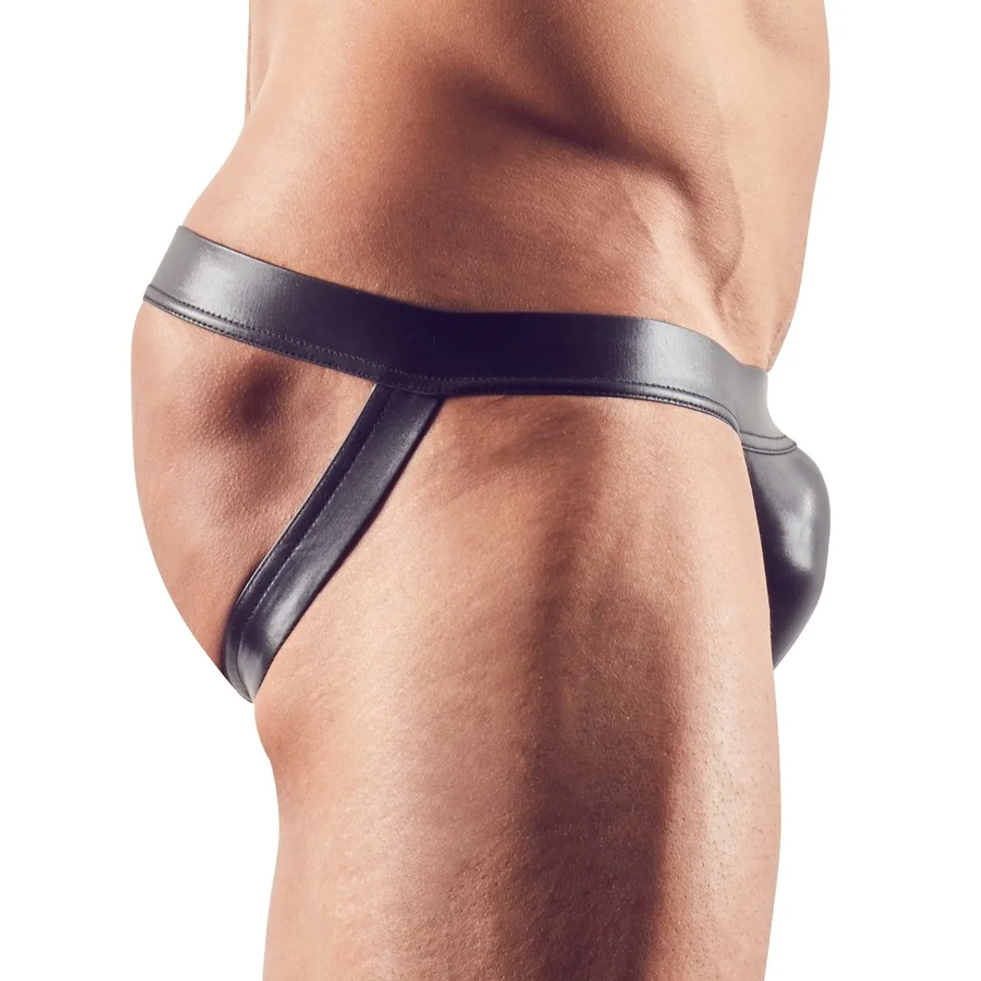 Svenjoyment Jockstrap męski elastyczny paski czarne rozmiar S — zdjęcie 3