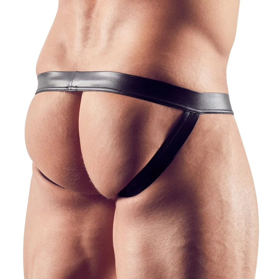 Svenjoyment Jockstrap męski elastyczny paski czarne rozmiar S — zdjęcie 4