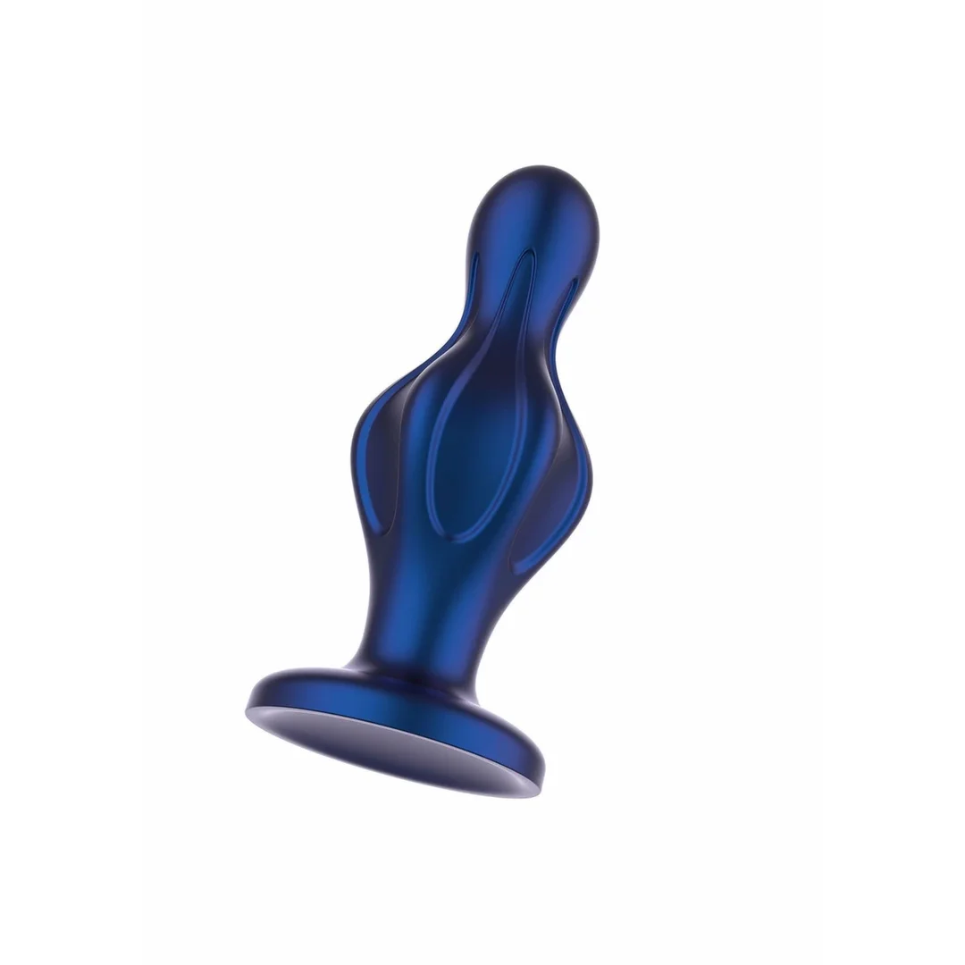 TOYJOY The Batter metaliczny niebieski korek analny silikonowy — zdjęcie 2