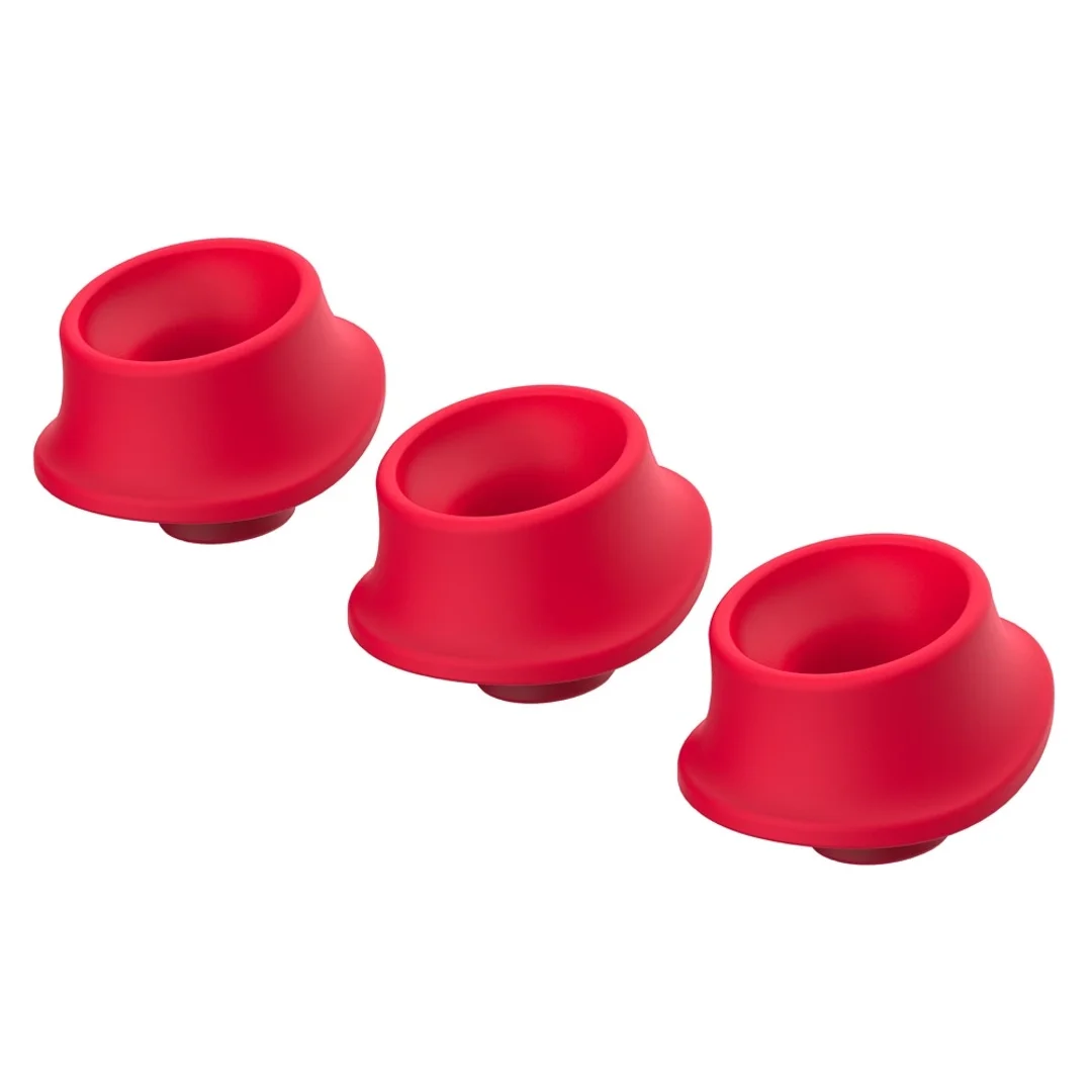 Womanizer W-Heads L Red 3szt - silikonowe nakładki wymienne — zdjęcie 2
