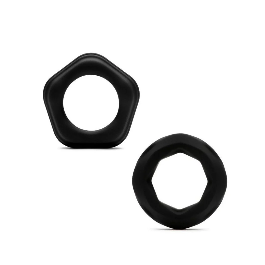 Classic Silicone Cock Rings - 2 Pack