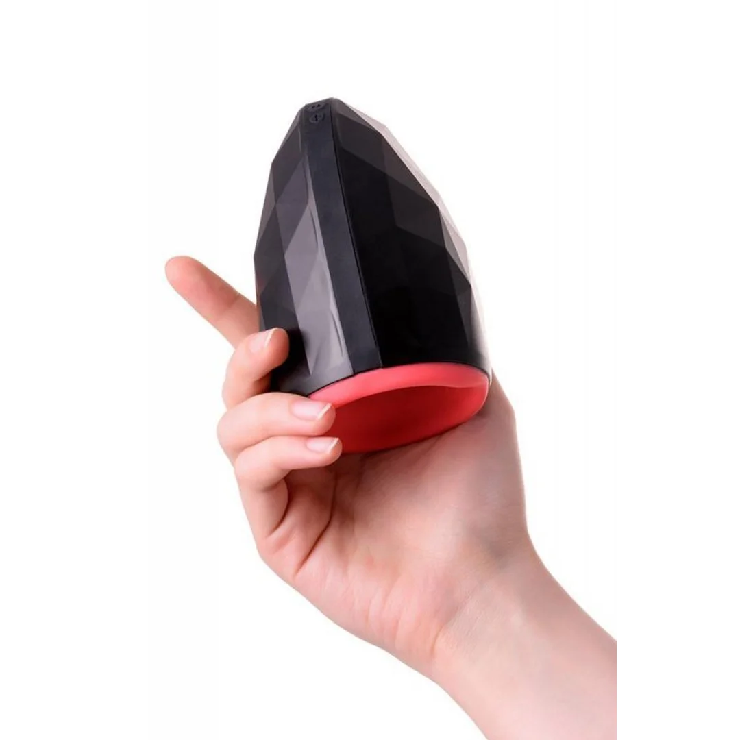 EROTIST Magma; Rechargeable masturbator with heating, Silicone, Black, 12 cm — zdjęcie 9