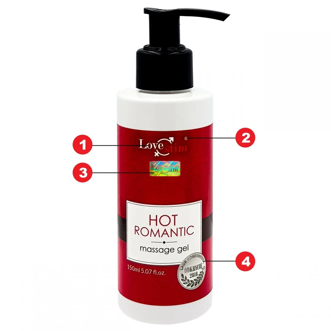 HOT ROMANTIC 150ml ROZGRZEWAJĄCO STYMULUJĄCY ŻEL DO MASAŻU — zdjęcie 6