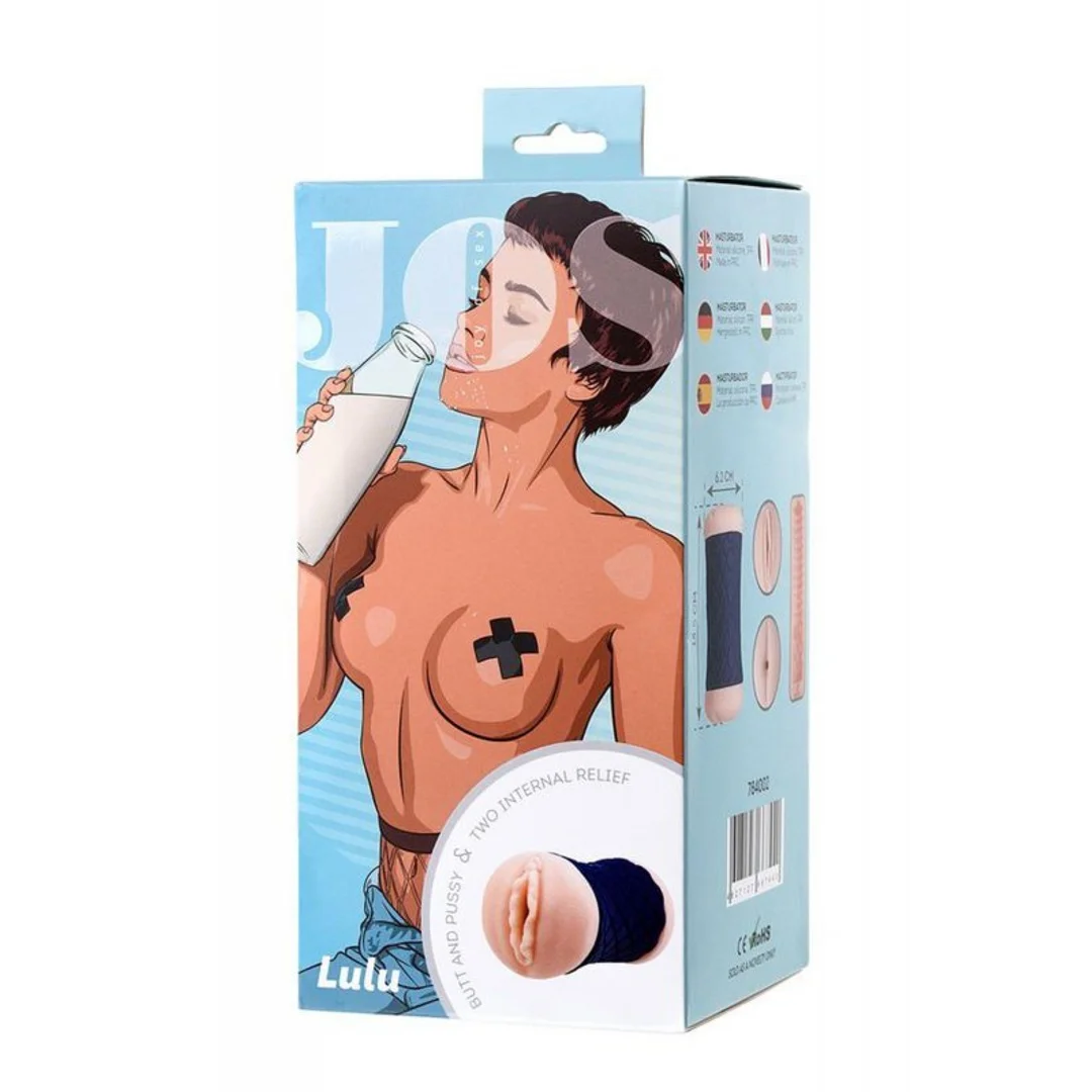 JOS LULU, Masturbator double-sided, TPR, fleshy, 14.5 cm