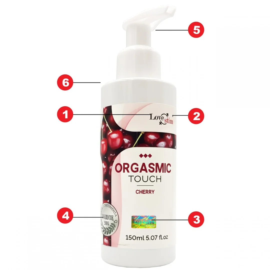 ORGASMIC TOUCH Orgazmowy żel do masażu i stymulacji CHERRY 150m — zdjęcie 3