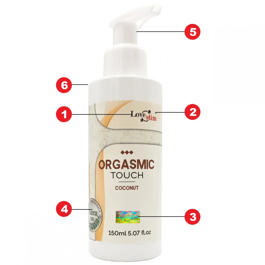 ORGASMIC TOUCH Orgazmowy żel do masażu i stymulacji kokosowy 150m — zdjęcie 8