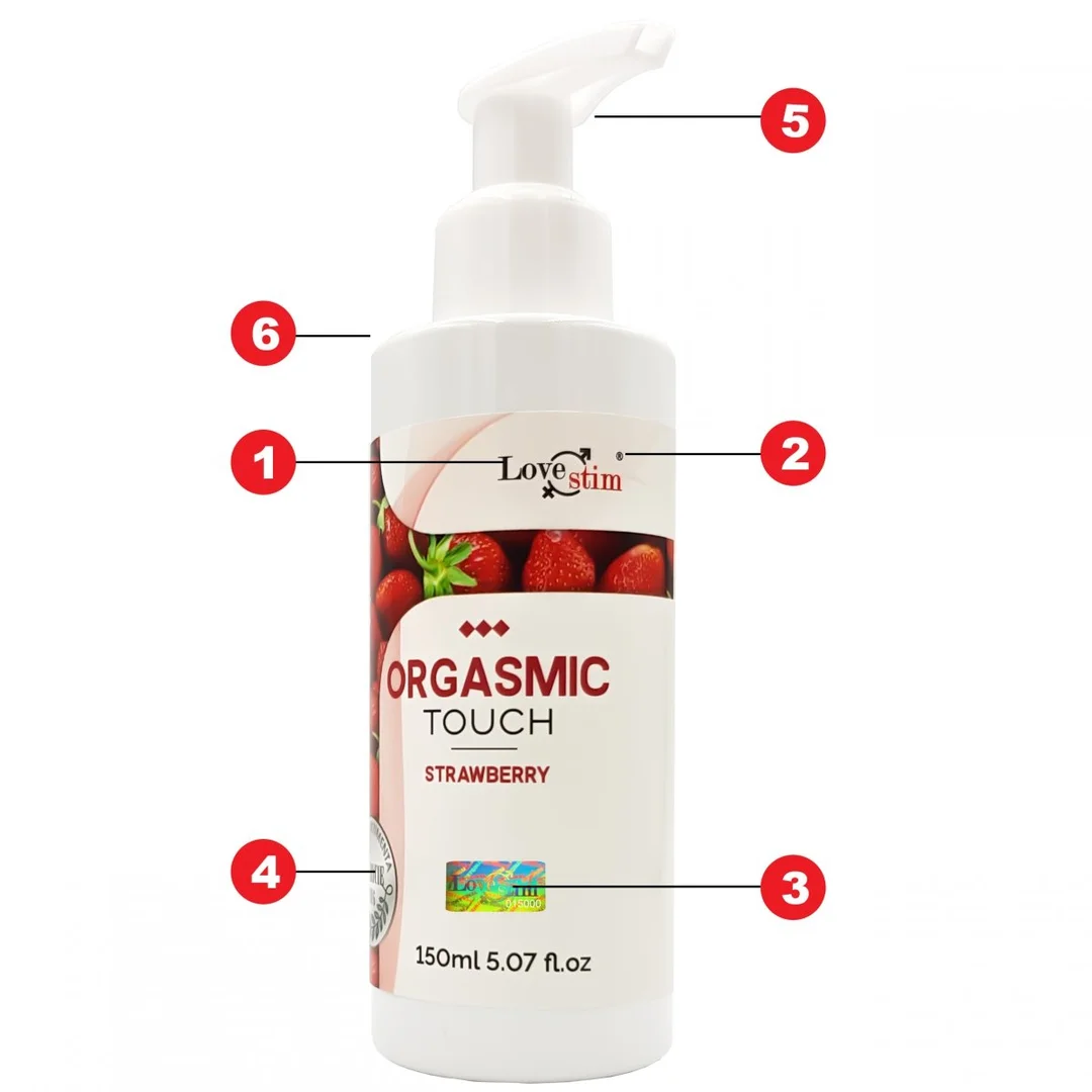 ORGASMIC TOUCH Orgazmowy żel do masażu i stymulacji STRAWBERRY 150m — zdjęcie 2