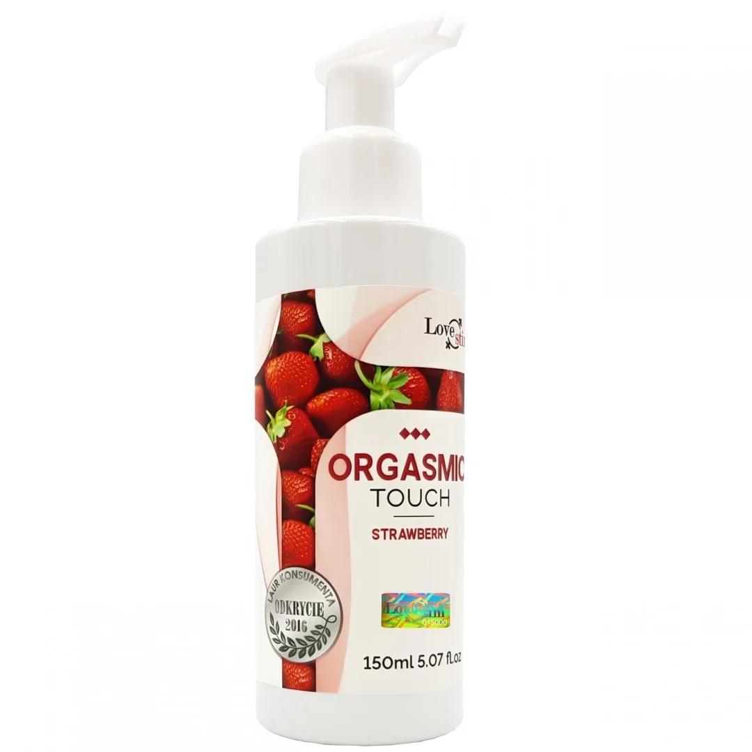 ORGASMIC TOUCH Orgazmowy żel do masażu i stymulacji STRAWBERRY 150m — zdjęcie 3
