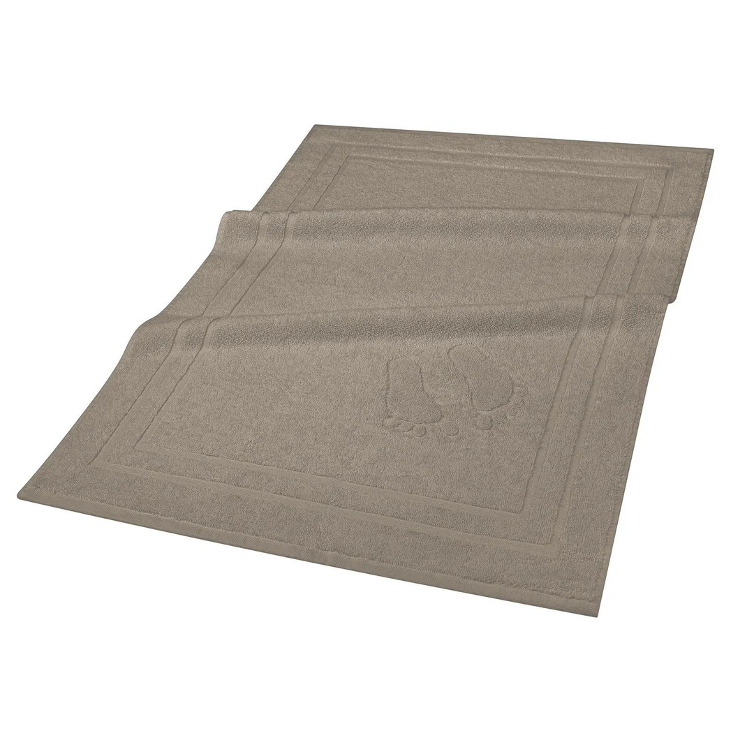 Dywanik łazienkowy 50x70 Mondo taupe bawełniany 650g/m2