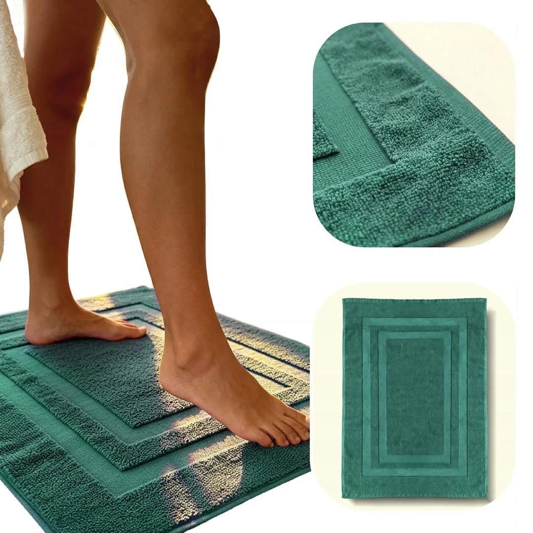 Dywanik łazienkowy 50x70 Ravo butelkowa zieleń frotte 1000 g/m2
