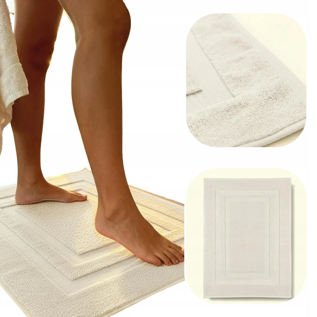 Dywanik łazienkowy 50x70 Ravo kremowy frotte 1000 g/m2