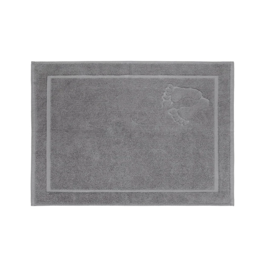 Dywanik łazienkowy 50x70 Stopki popielaty bawełniany frotte 650g/m2 Faro