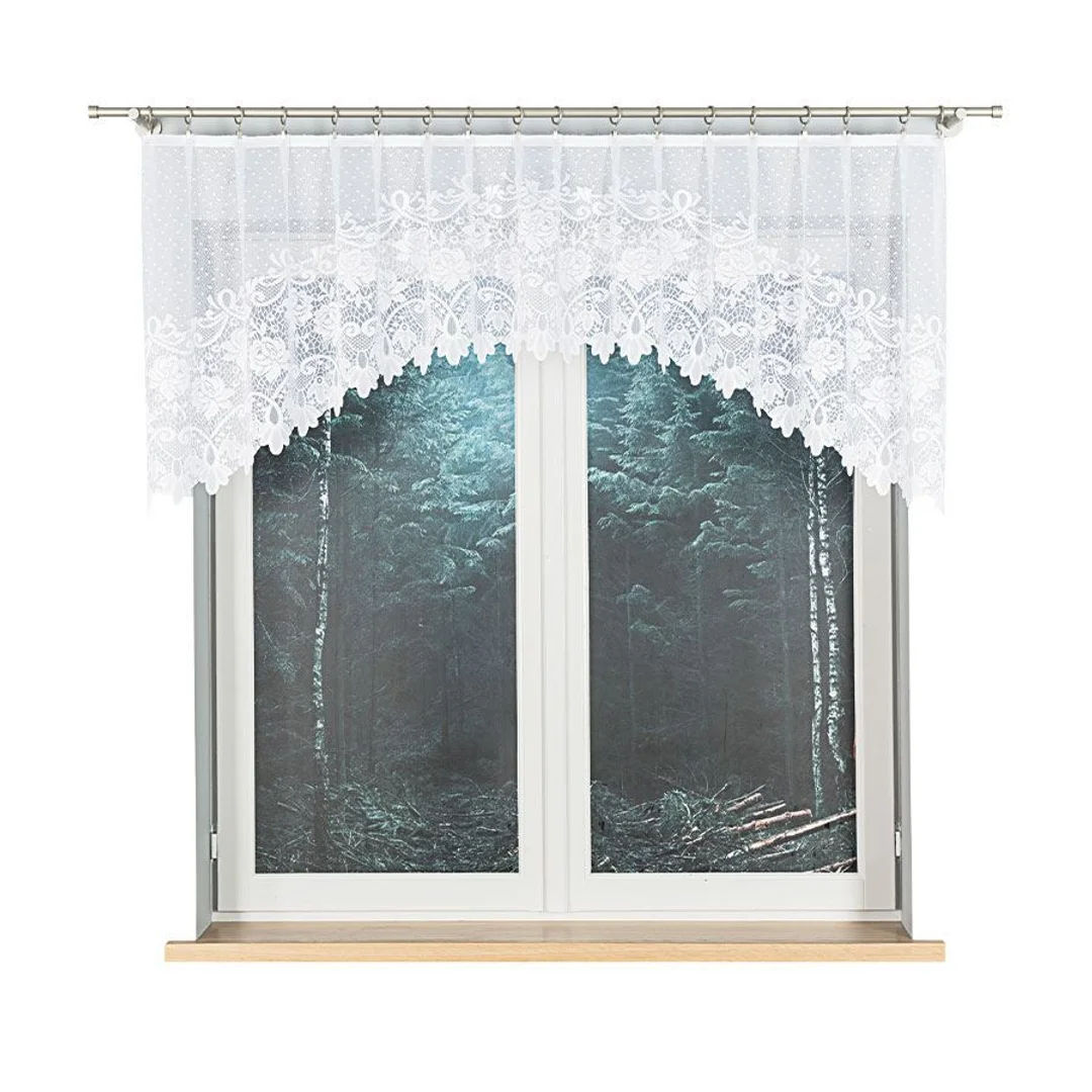 Firana żakardowa gotowa 250x80 biała Demetria