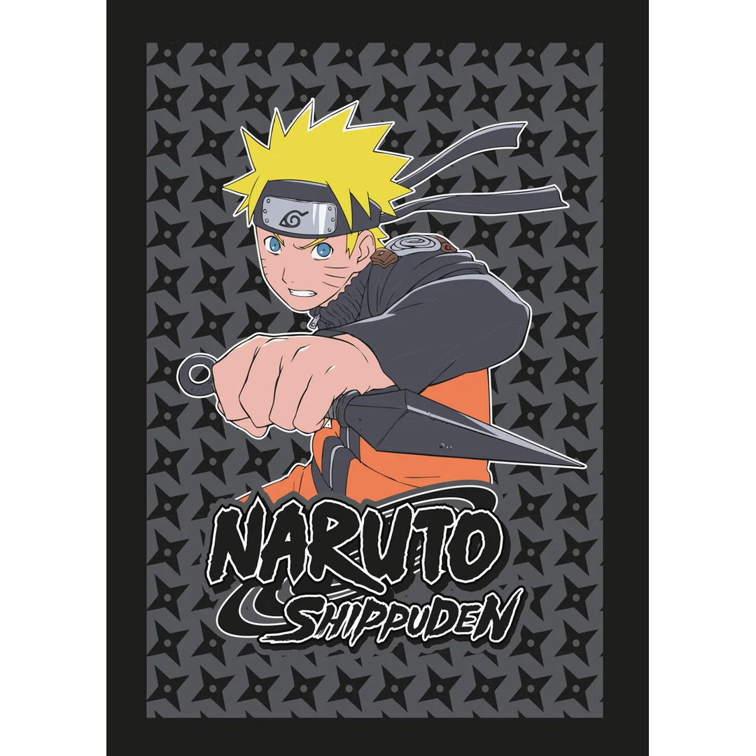 Koc polarowy 100x140 Naruto czarny Faro