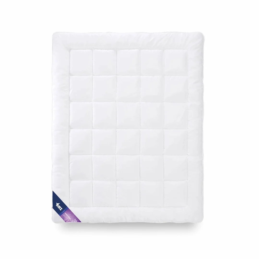Kołdra antyalergiczna 135x200 Mikrofibra ciepła 1250g biała AMZ