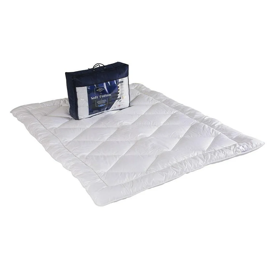 Kołdra antyalergiczna 140x200 Imperial Soft Cotton 4 pory roku biała AMW