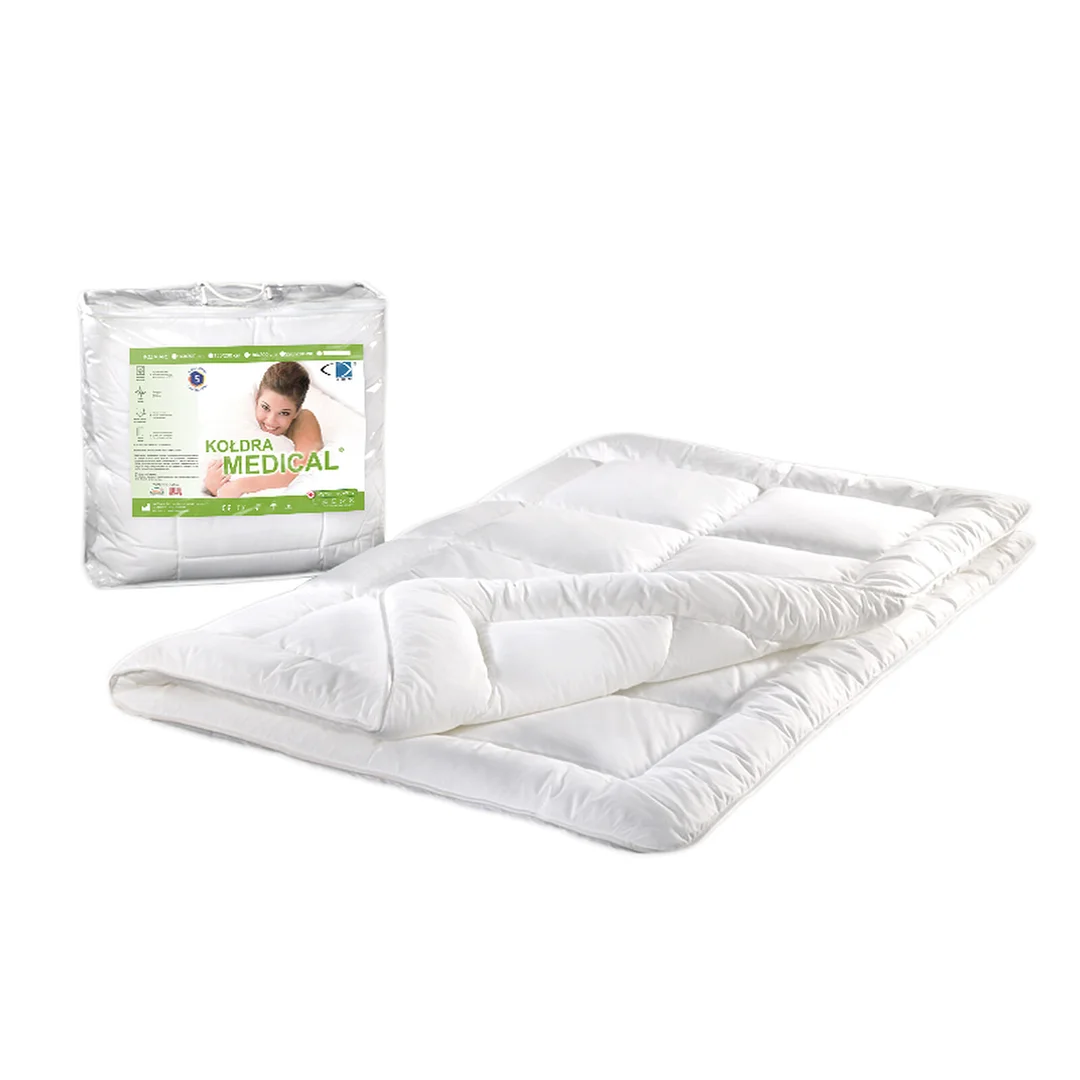 Kołdra antyalergiczna 140x200 Medical 1,10 kg biała AMW