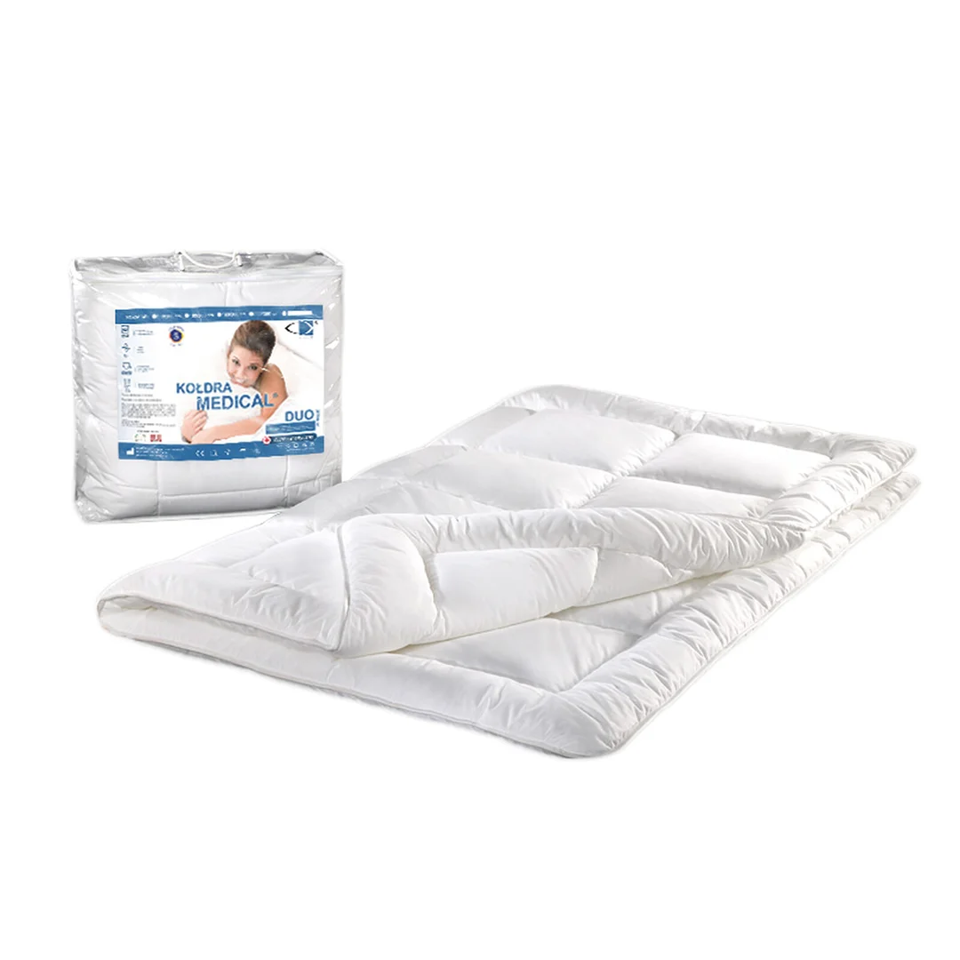 Kołdra antyalergiczna 140x200 Medical DUO 1,20 kg biała AMW