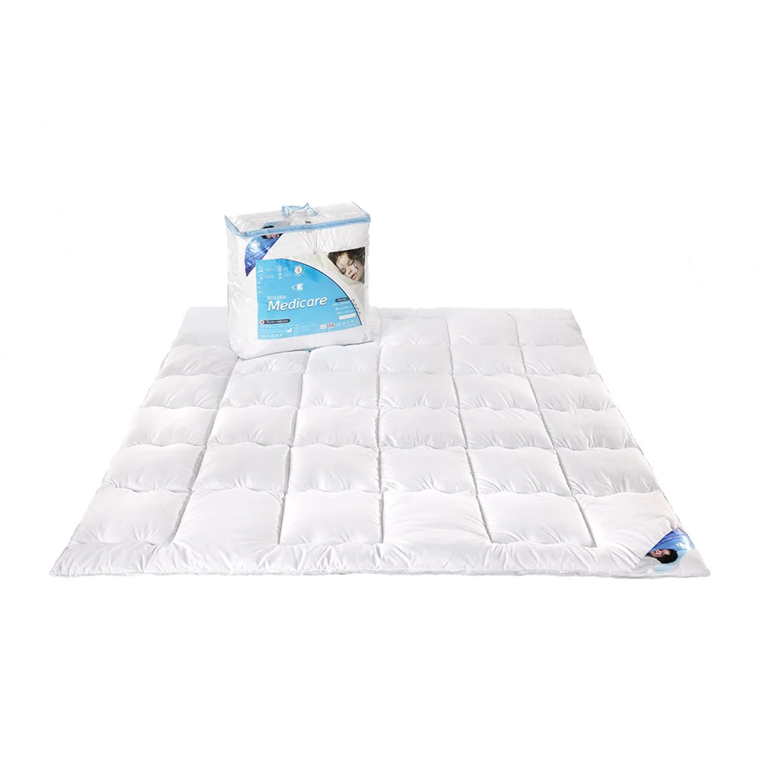 Kołdra antyalergiczna 160x200 Medicare biała 0,80 kg 100% Microfibra AMW