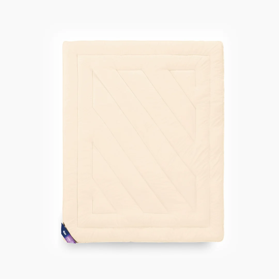 Kołdra antyalergiczna 90x120 + poduszka 40x60 Mikrofibra 350g+50g komplet dziecięcy kremowy AMZ