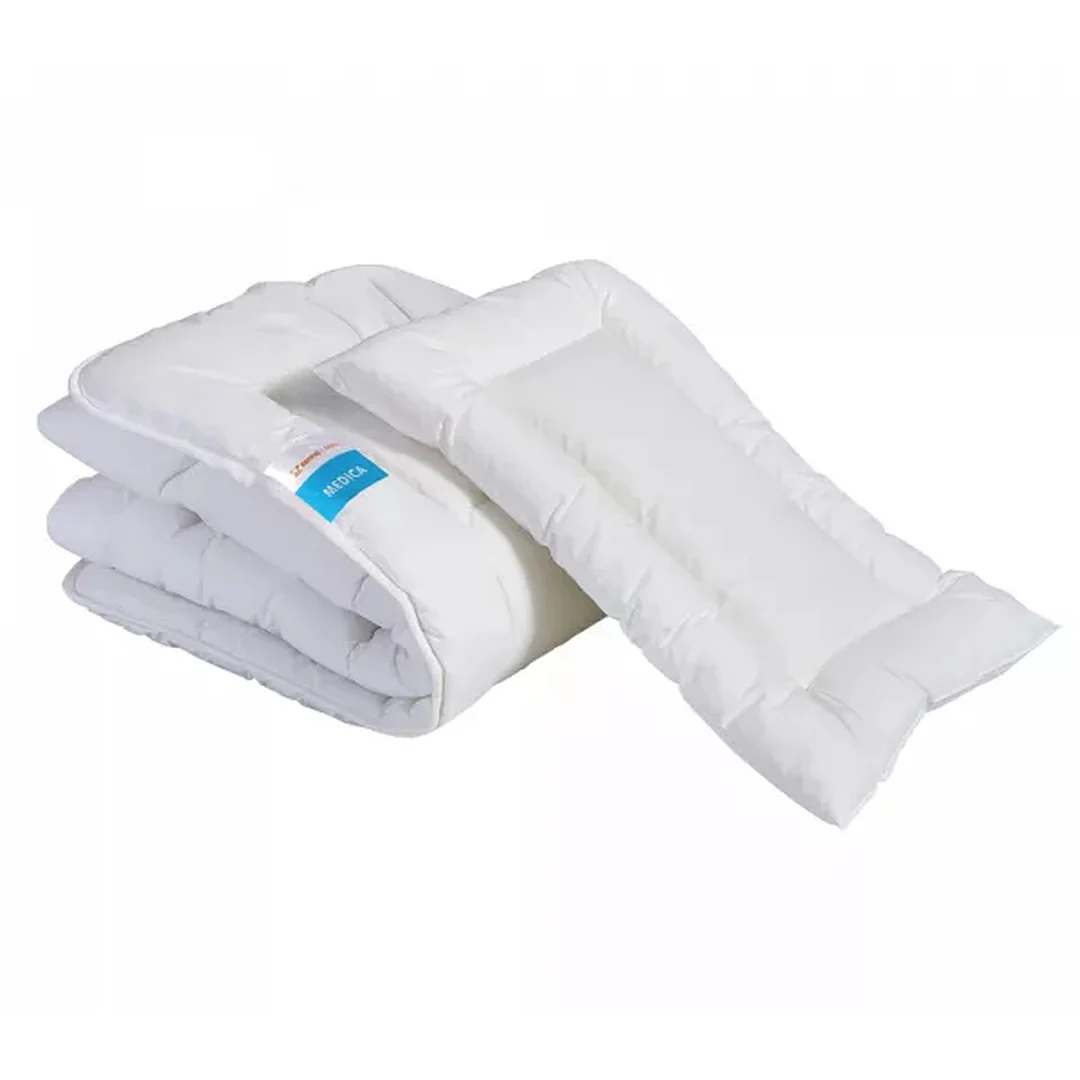 Kołdra dla dzieci 90x120 poduszka 40x60 Medica biała 330g+150g Inter Widex