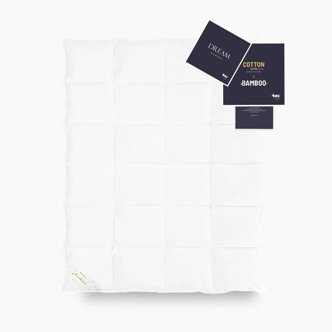 Kołdra puchowa 90% 155x200 Dream ciepła 1200g biała AMZ