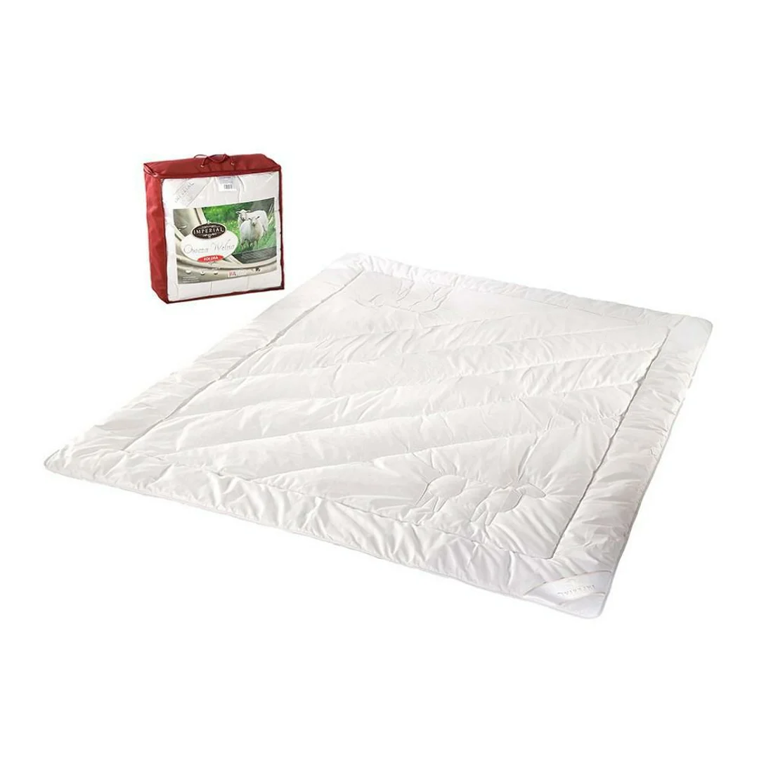 Kołdra wełniana 140x200 Imperial Owcza wełna Duo biała AMW