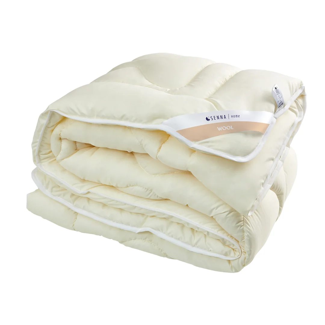 Kołdra wełniana 155x200 Merino Wool ekri 100% naturalna wełna owcza Inter Widex