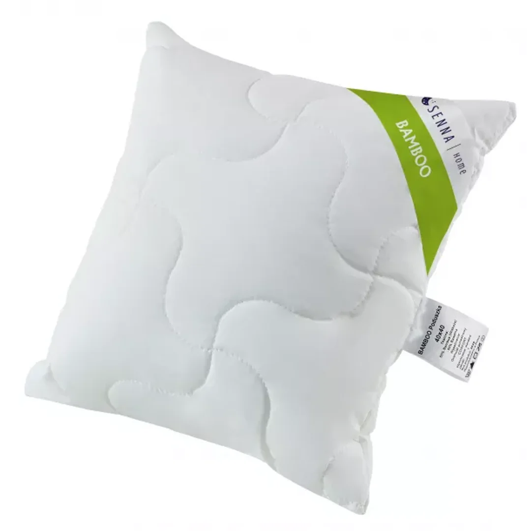 Poduszka antyalergiczna 40x40 Bamboo Eco 300g biała z włókien pozyskiwanych z drewna bambusowego Inter Widex